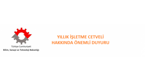 YILLIK İŞLETME CETVELİ HAKKINDA ÖNEMLİ DUYURU