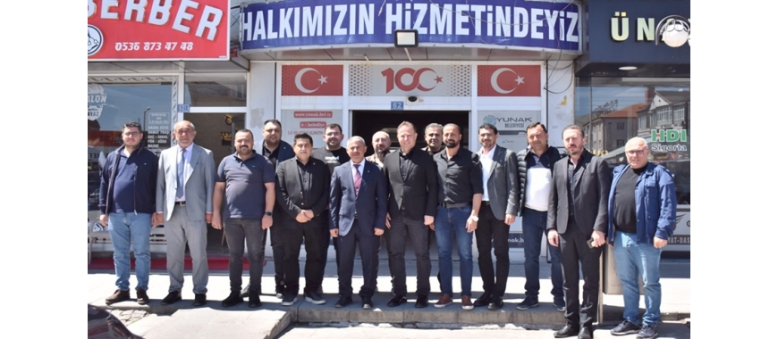 YUNAK BELEDİYE BAŞKANI SUBHAN GÜNALTAY’A HAYIRLI OLSUN ZİYARETİ