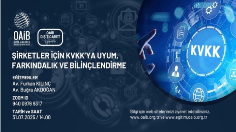 ŞİRKETLER İÇİN KVKK’YA UYUM, FARKINDALIK VE BİLİNÇLENDİRME
