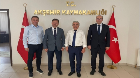 AKŞEHİR KAYMAKAMLIĞINA ZİYARET