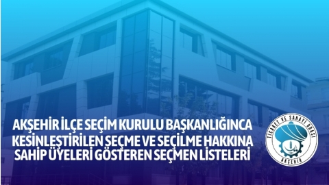 SEÇİM DUYURUSU- MESLEK KOMİTESİ VE MECLİS ÜYELİĞİ SEÇİMLERİ HAKKINDA 