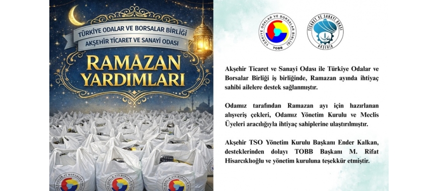 RAMAZAN YARDIMLARI