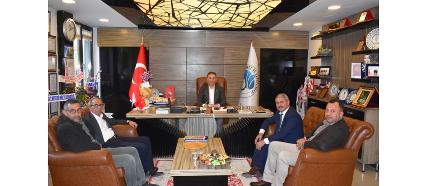 YUNAK BELEDİYE BAŞKANI SUBHAN GÜNALTAY VE BERABERİNDEKİ HEYETTEN AKTSO’YA ZİYARET
